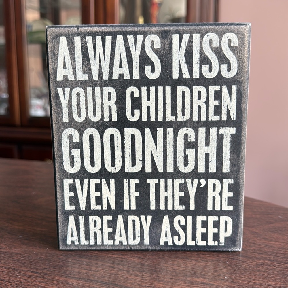 Distressed wooden sign